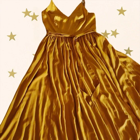 Gorgeous Floor Length chiffon and Satin ModCloth Formal Dress - Picture 3 of 4